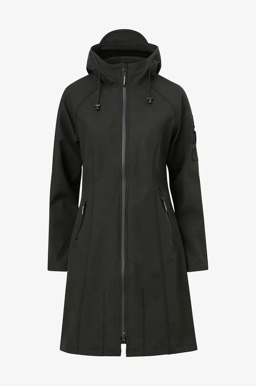 Ilse Jacobsen Softshell Regnkåpe Rain37 L - Svart