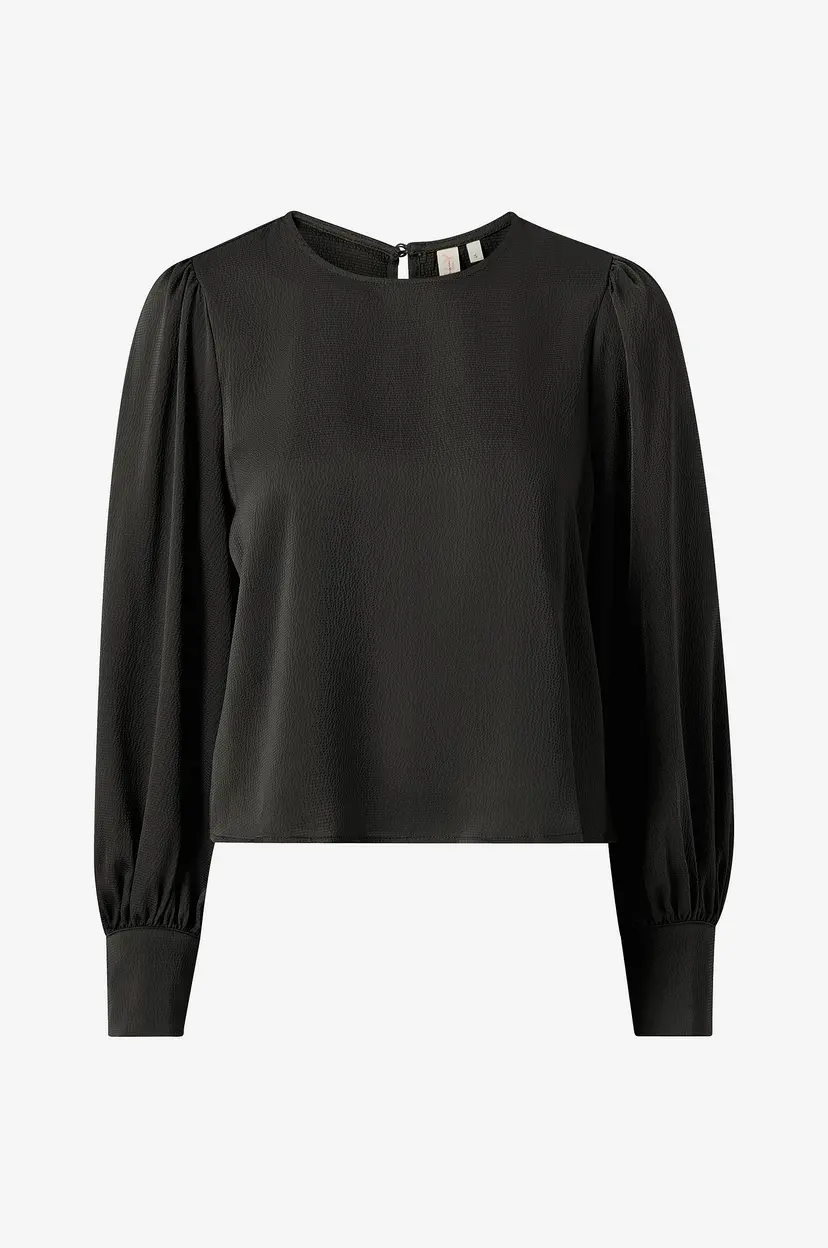 ONLY Bluse onlJovana Ruby LS O-neck Top Wvn - Svart