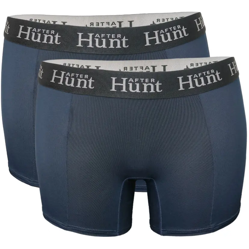 After Hunt After Hunt Womens Boxer Underwear Long 2-pack Dark Blue