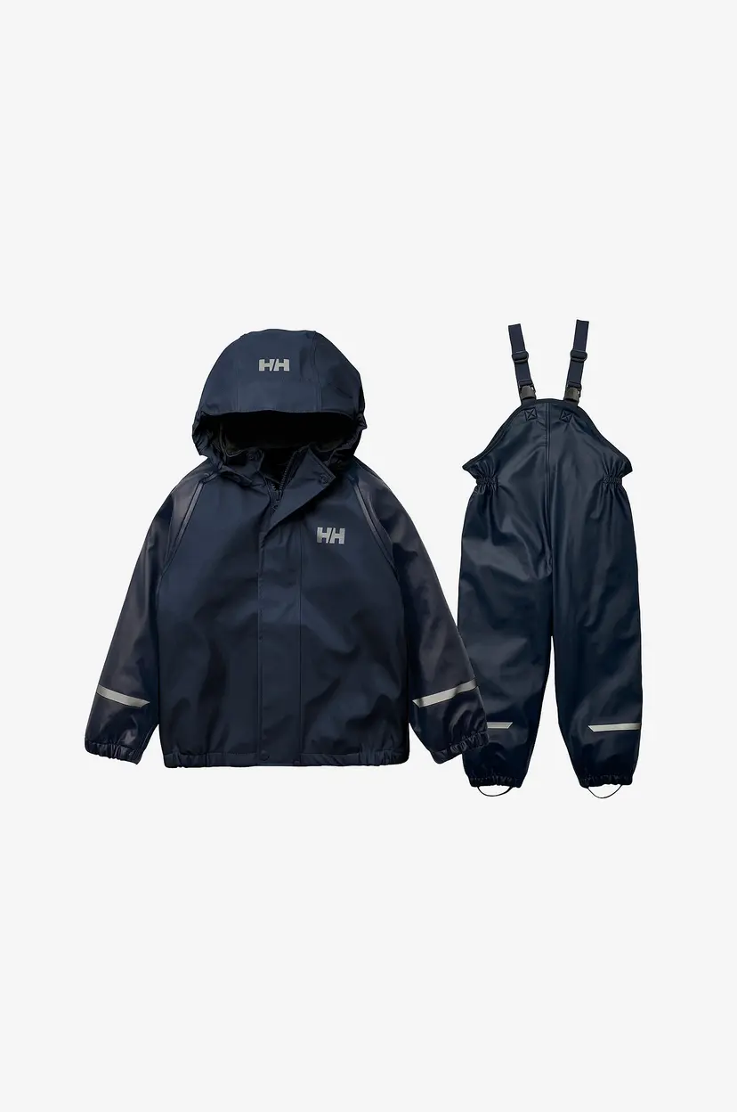 Helly Hansen Regnsett K Bergen Fleece PU Rainset 2.0 - Blå