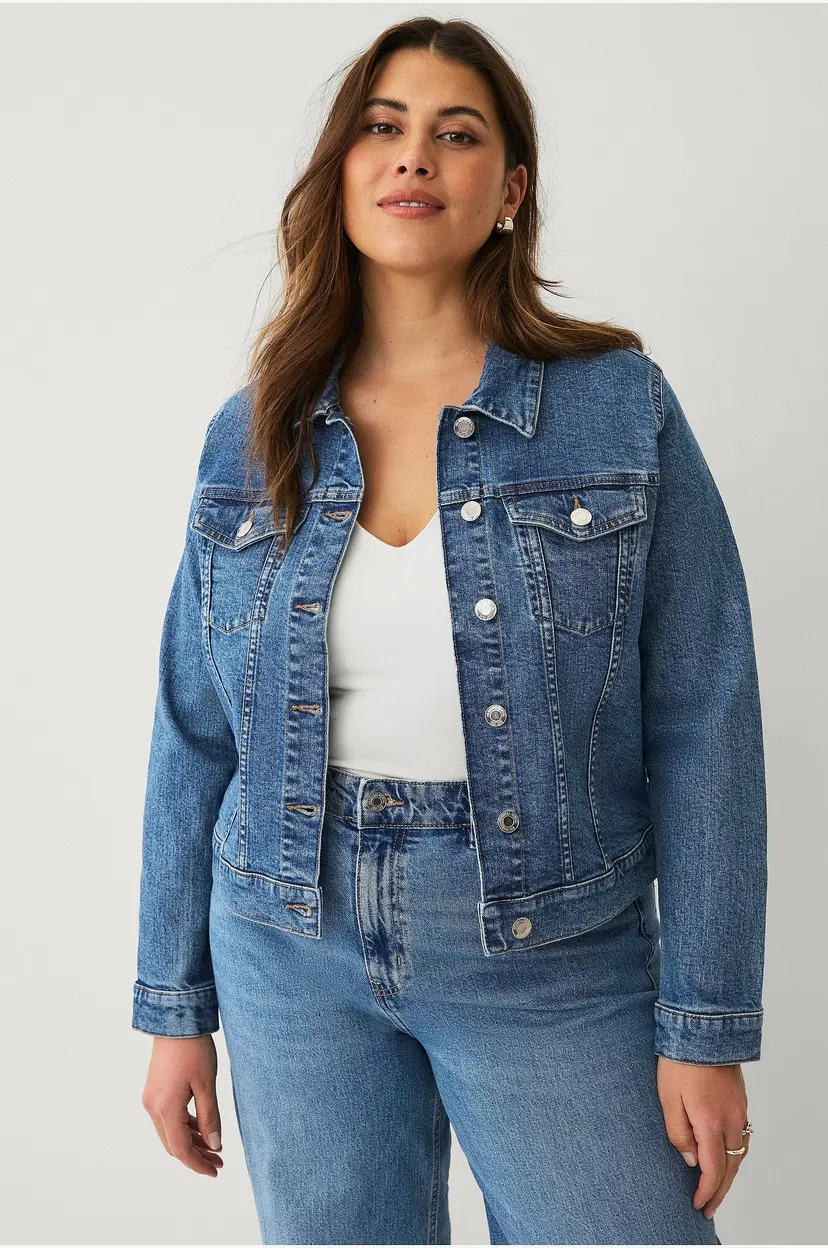 Ellos Plus collection Denim jakke - Blå