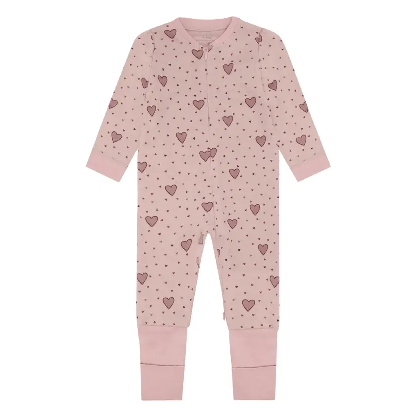 Hust and Claire Hust & Claire - Heldress i Ull/Bambus Hearts Puff Dusty Rose