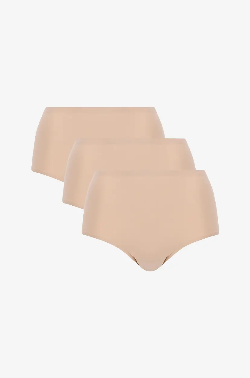 Chantelle Maxitruse Soft Stretch High Waist Brief 3-pk - Natur