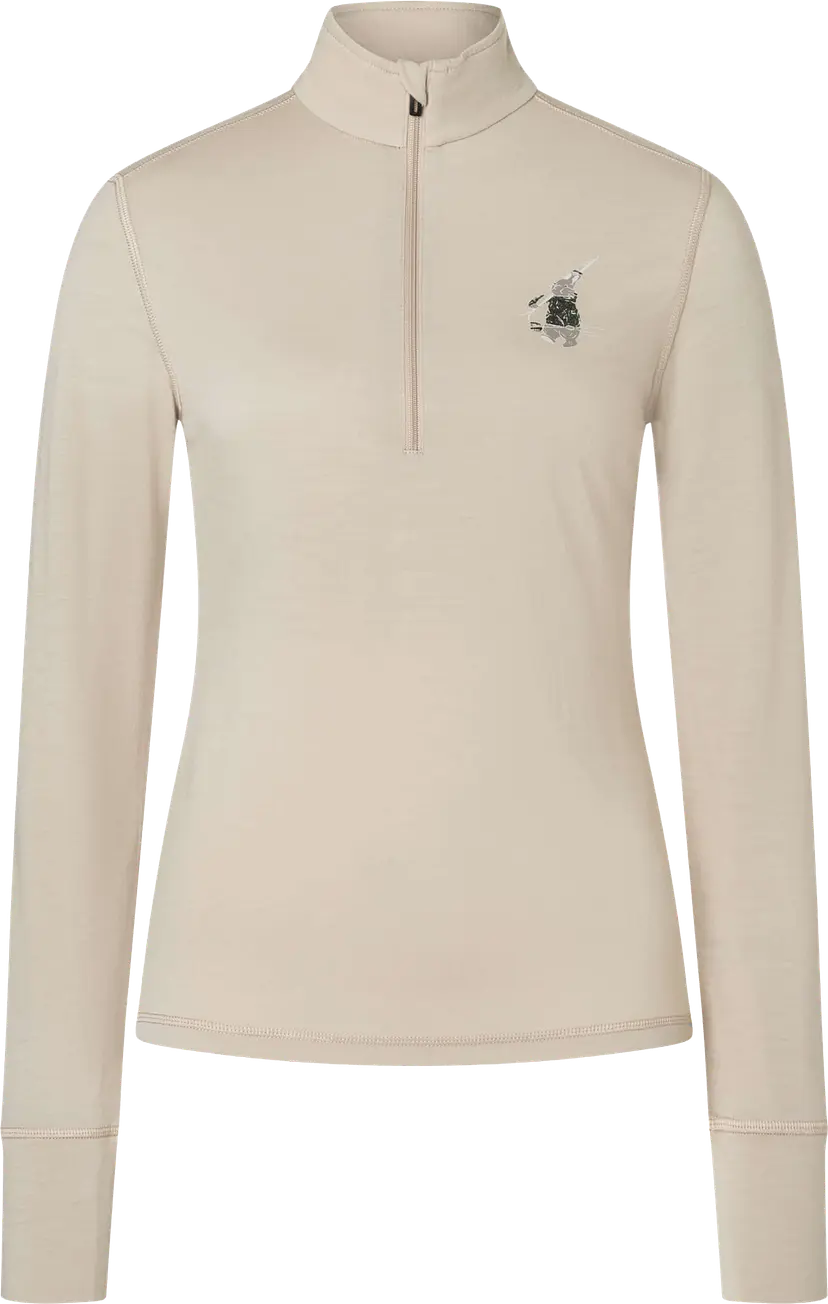 Super.Natural super.natural Women´s Tundra175 Zip 1/4 Bunny White Pepper/various