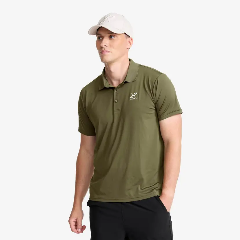 RevolutionRace Stream Polo Shirt Herre Grape Leaf