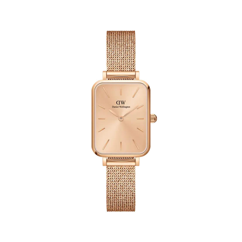 Daniel Wellington Rose Gold 20x26mm Watch Quadro Pressed Unitone | DW