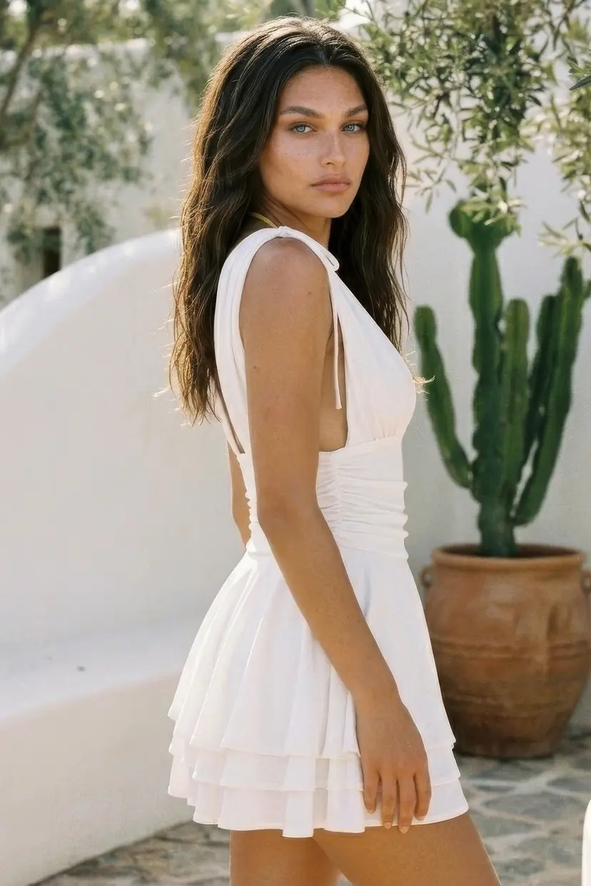 Kayani Millie Drape Mini Dress