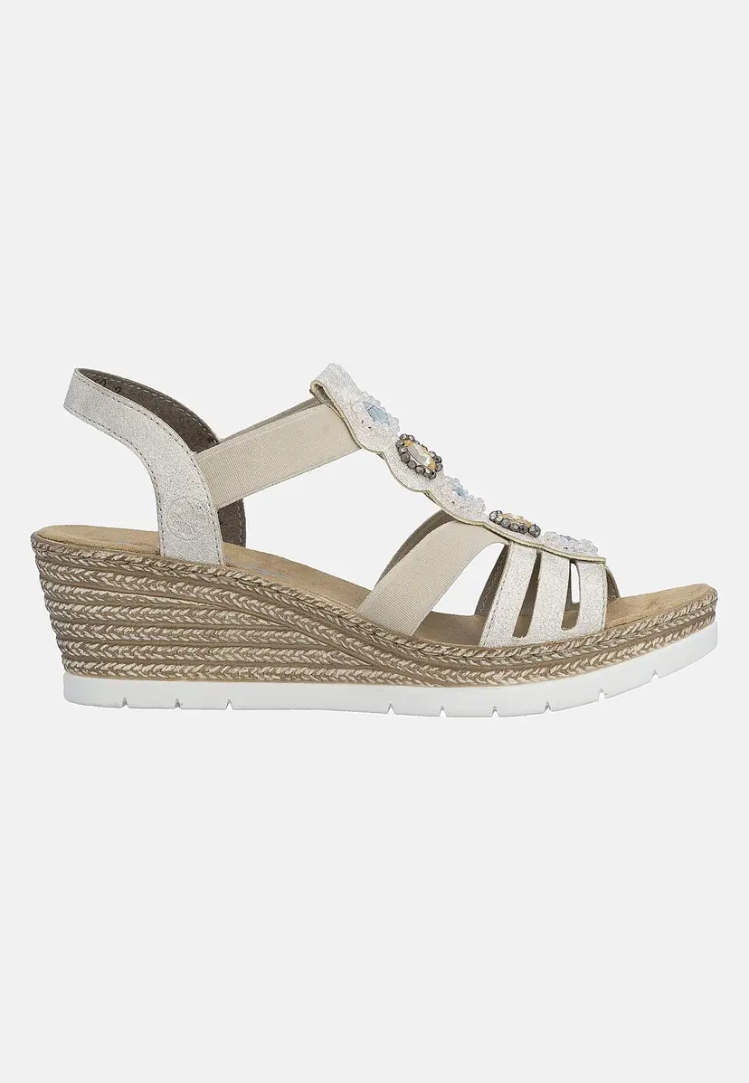 Rieker Sandalett med elastiske stropper