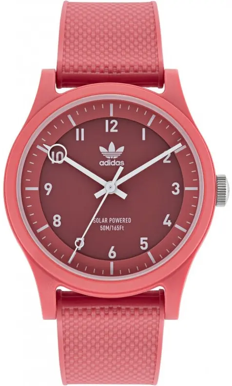 Adidas Adidas Dameklokke AOST22046 Street Project Rød/Gummi Ø39 mm