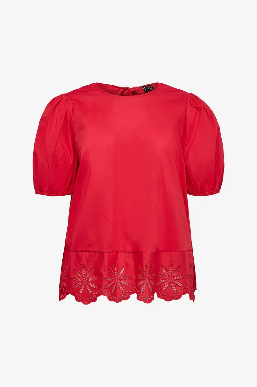 Vero Moda Curve Bluse vmcFreya 2/4 - Rød