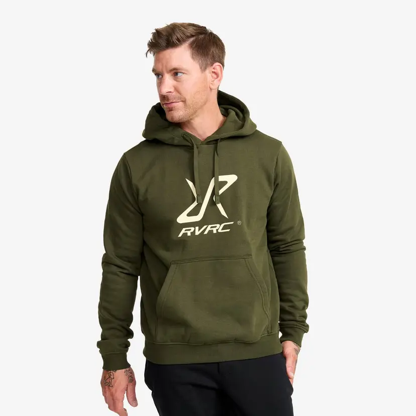 RevolutionRace RVRC Hoodie Herre Forest Night/Oatmeal