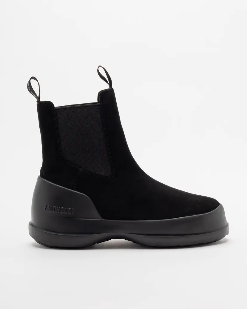 Moon Boot Moon Boot Luna Chelsea Suede Black Chelsea boots