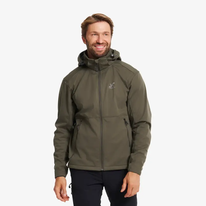 RevolutionRace Responder Softshell Jacket Herre Light Moss Gray