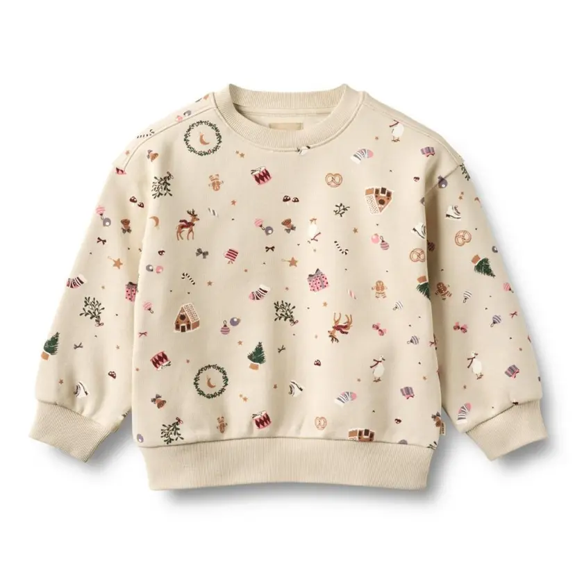 Wheat Wheat - Julegenser Sweat Elliot Offwhite Holiday