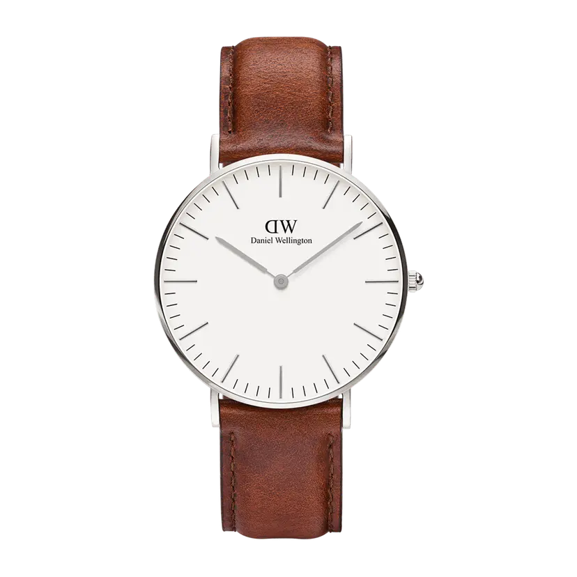 Daniel Wellington Silver 40mm Watch Classic St Mawes | DW