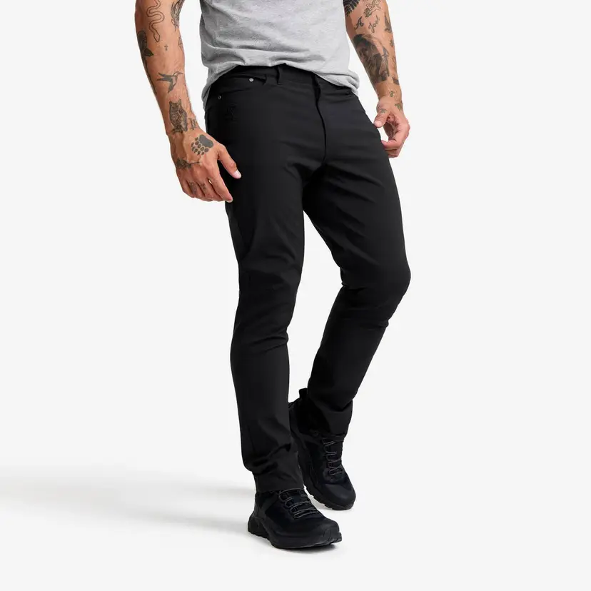 RevolutionRace Root Outdoor Stretch Jeans Herre Black