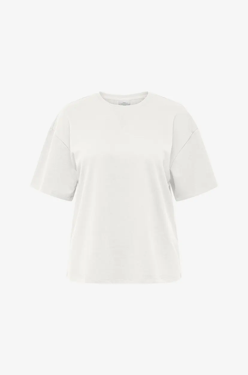 Only Carmakoma Topp carLiving S/S Sweat Jrs - Hvit