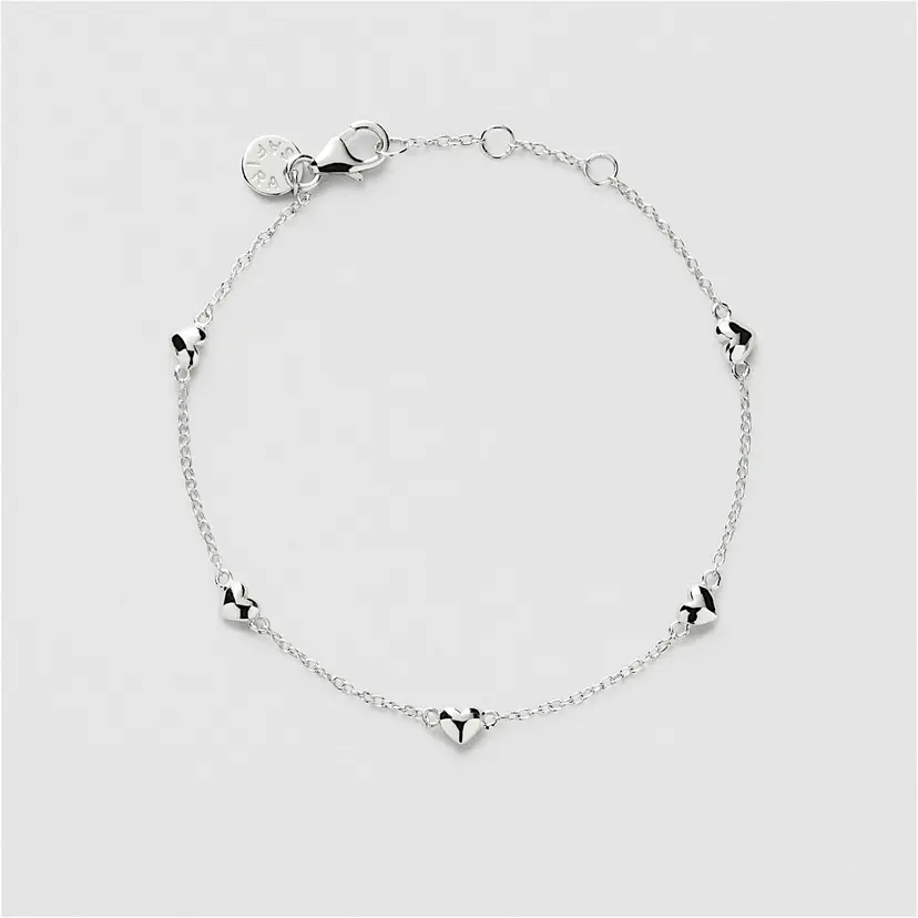 Solid Puffy Hearts Armbånd