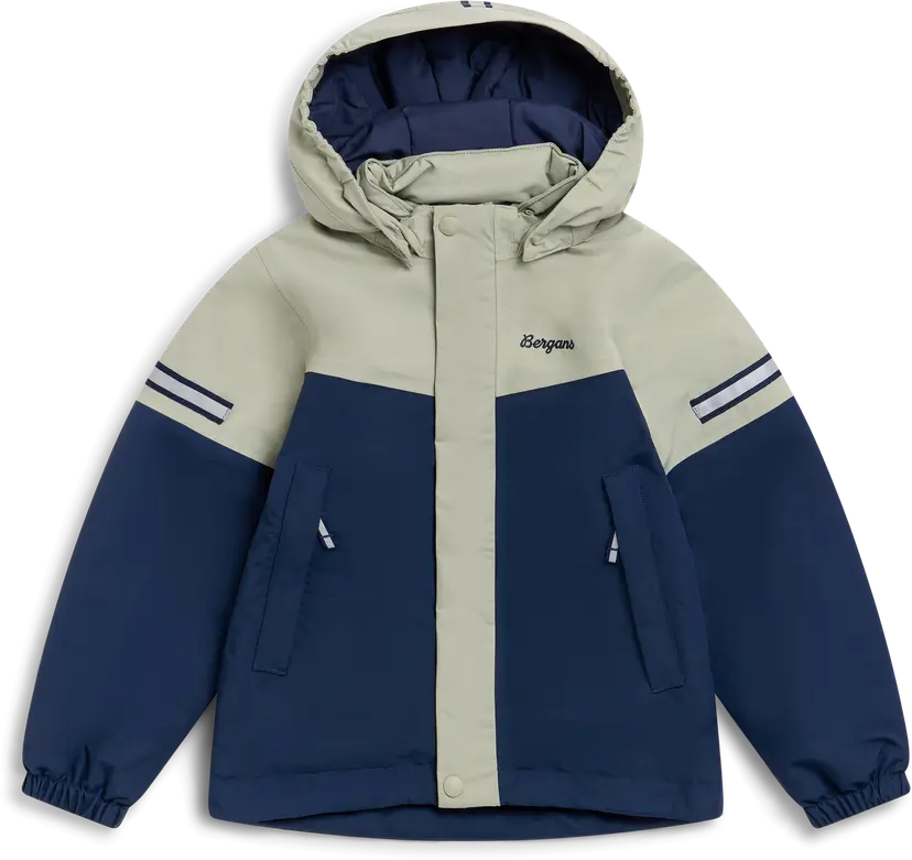 Bergans Bergans Kids' Lilletind Insulated Shell Jacket Navy Blue/light Green Mud