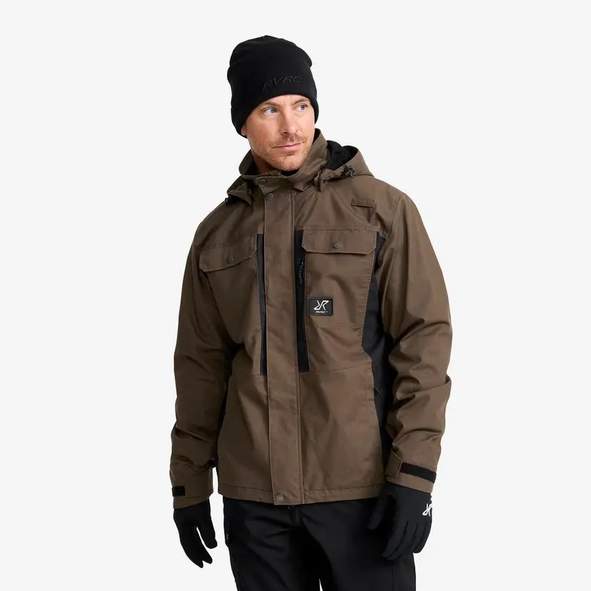 RevolutionRace Field Pro Warm Outdoor Jacket Herre Mud/Black
