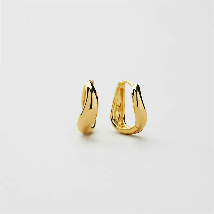 Safira Wavy Hoops