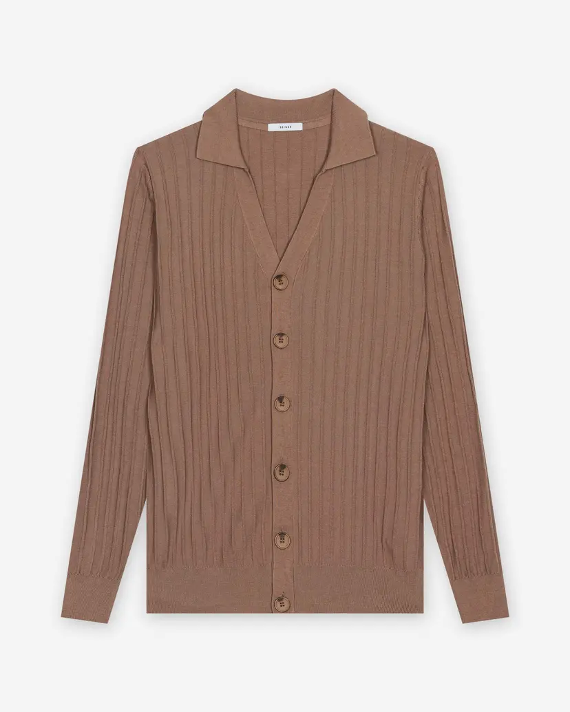 Seinse Seinse ME3244SS Taupe Knitted coat