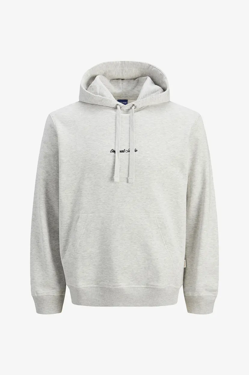 Jack & Jones Hettegenser jorNorrebro Emb Sweat Hood - Hvit