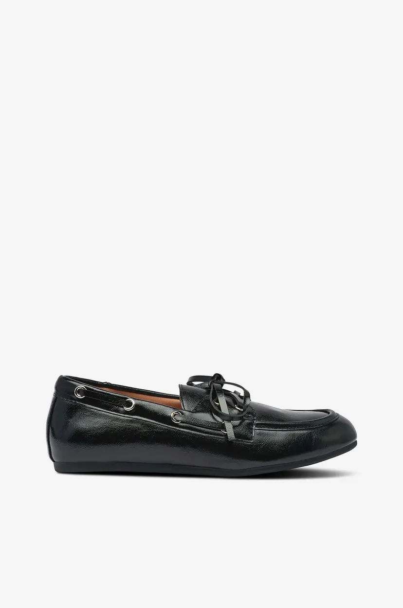 Bianco Loafers biaMarlene Boat Shoe Faux Leather - Svart