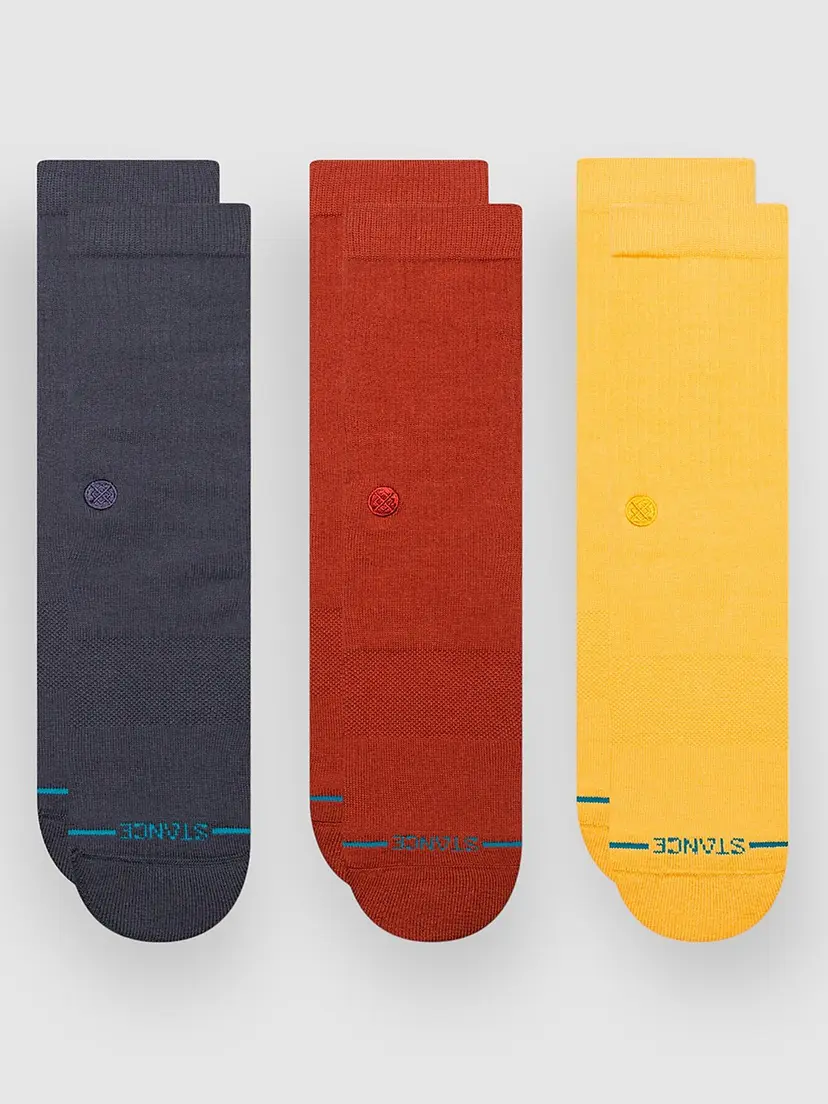 Stance Stance Icon 3 Pack Sokker blå