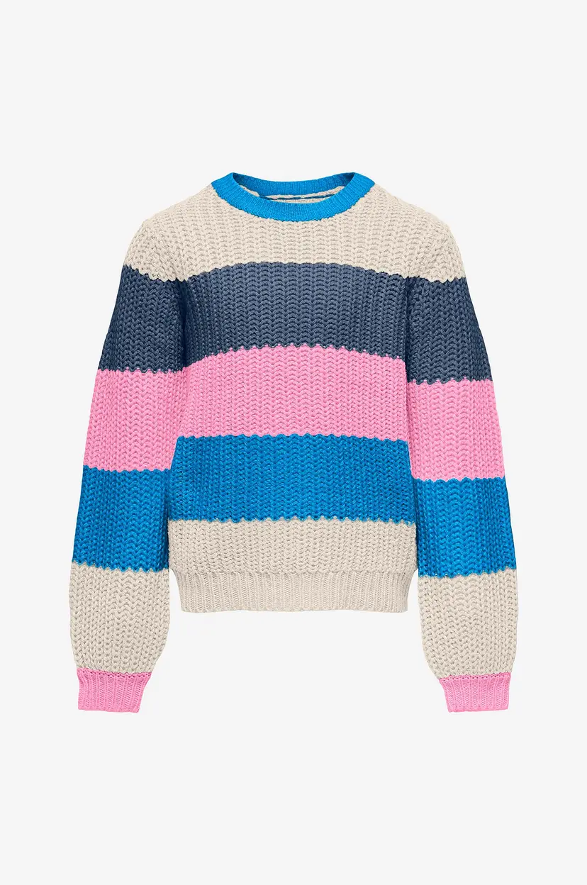 Kids Only Genser kogNikka LS Stripe O-neck Knt - Flerfarget