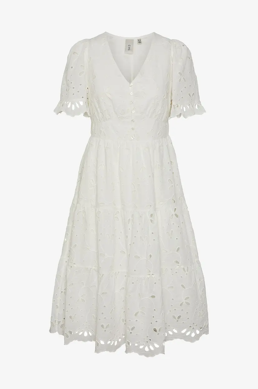 Y.A.S Kjole yasKanikka 2/4 Midi Dress - Hvit