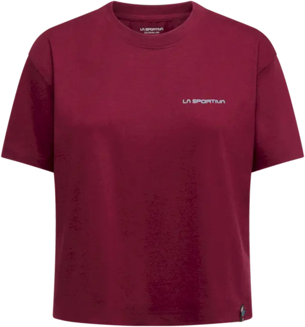 La Sportiva La Sportiva Women's Trilogy Crop T-Shirt Redwood/Limestone