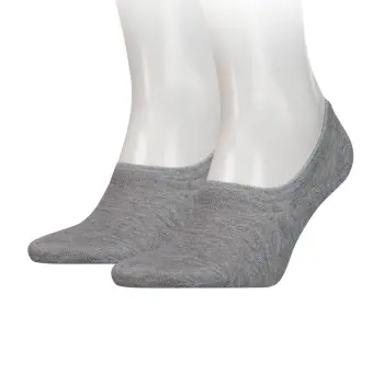 Tommy Hilfiger Tommy Hilfiger Strømper 2P Men Footie Invisible Sock Grå Str 43/46 Herre