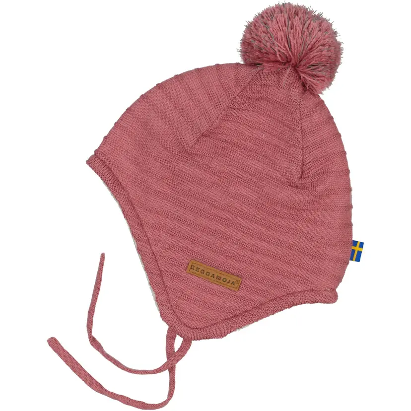 Geggamoja Stickad Hjälmmössa Rosa - 48/50