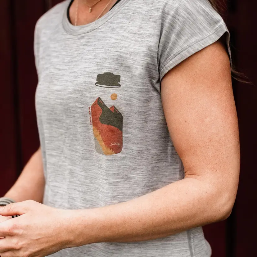 Lundhags Lundhags Fulu Merino Bottle T-Shirt W Light Grey