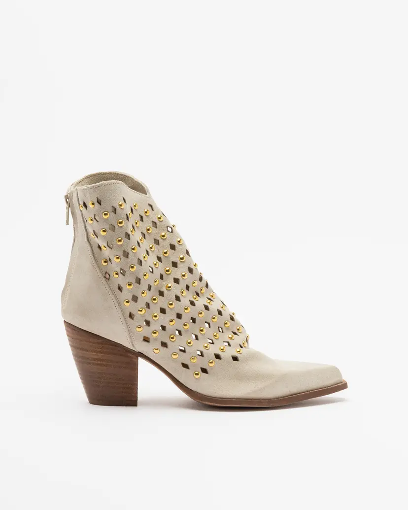 PROF PROF GENNY Beige Ankle Boots