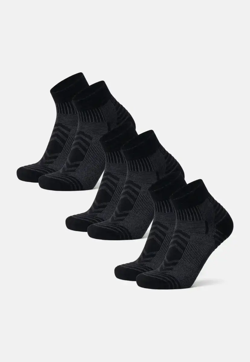 DANISH ENDURANCE DANISH ENDURANCE LIGHT LOW-CUT VANDRESTRØMPER, Sort, 35-38