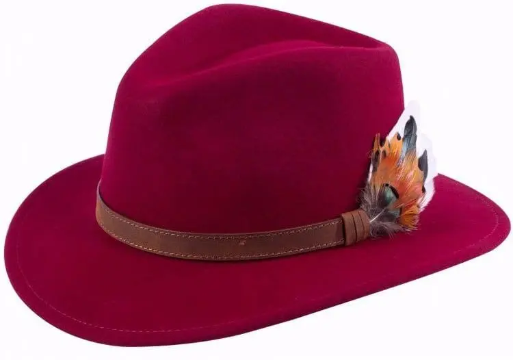 Alan Paine Alan Paine Richmond Felt Hat Wine