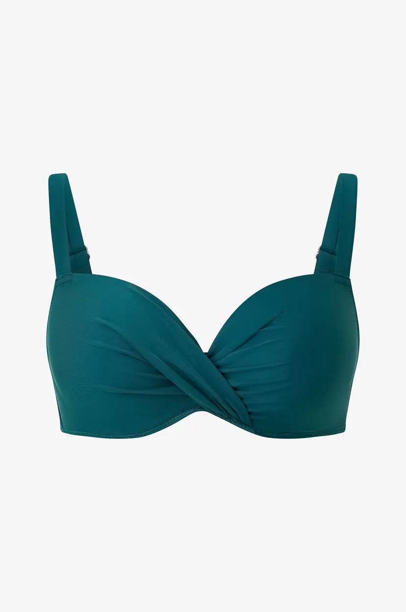 Zizzi Bikini-BH Stina, Cup Bra, Solid - Grønn