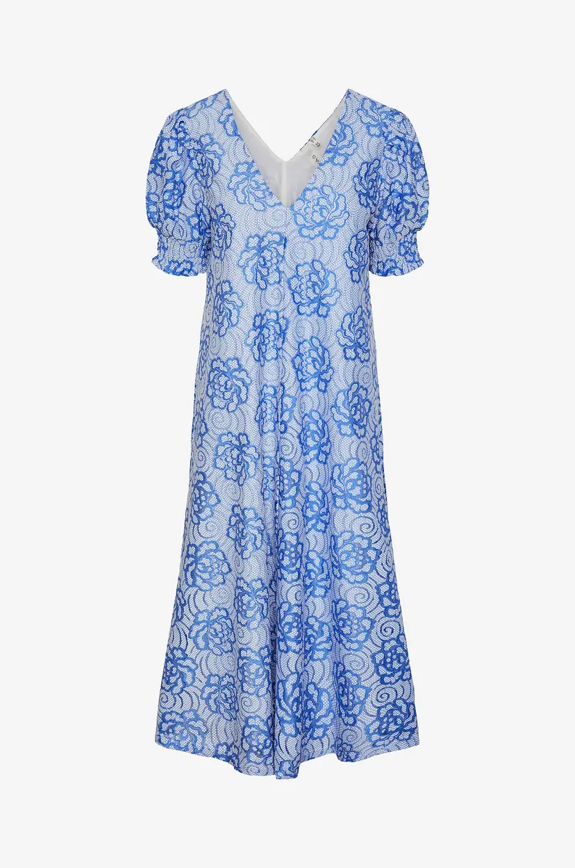 Y.A.S Blondekjole yasIsa 2/4 Midi Dress - Blå