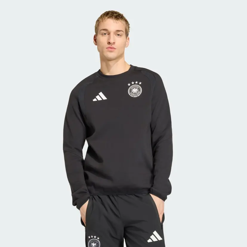Adidas Tyskland Tiro Travel Crew Genser
