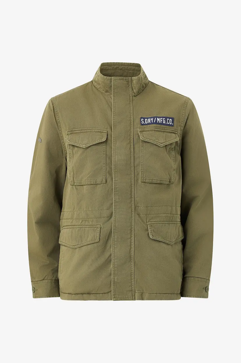 Superdry Jakke Military Borg M65 Jkt - Grønn