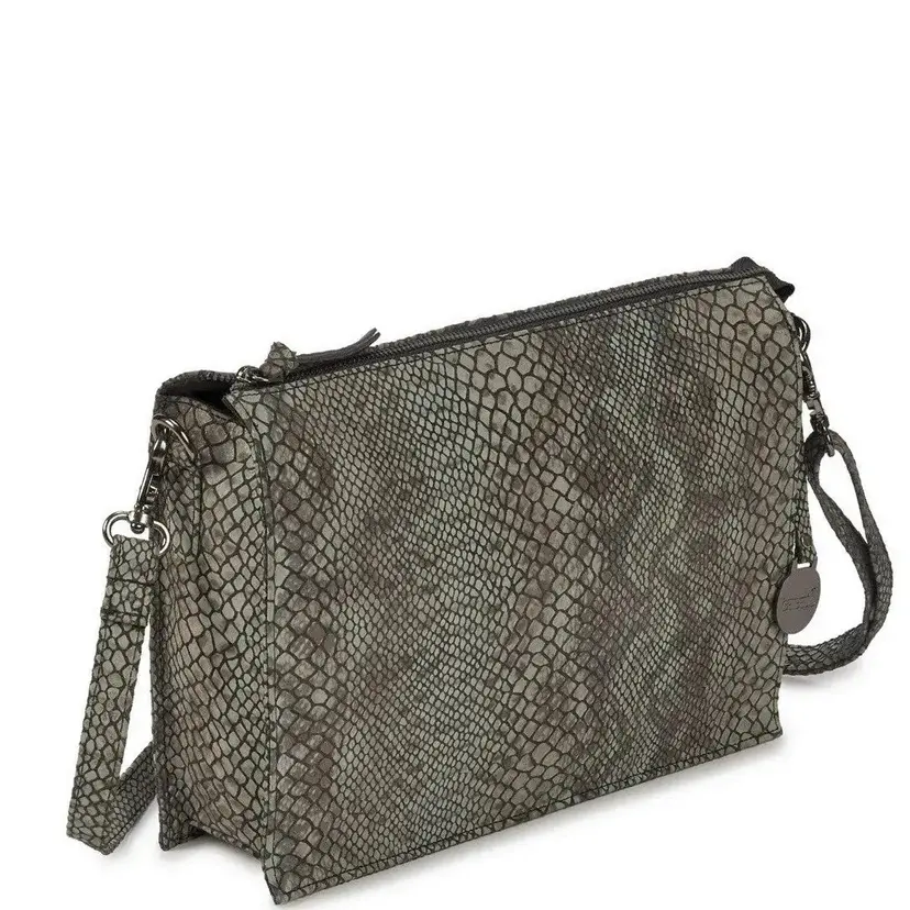 Octopus Denmark Style Liberty m. armygrønlig slangemønster (kun få stk. på lager). Eksklusiv skuldertaske, crossover, clutch i smukt læder