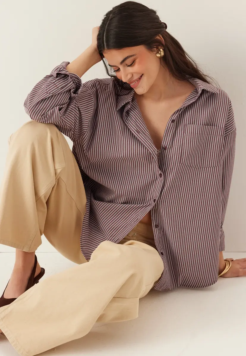 Pieces Pcemmy Ls Loose Shirt