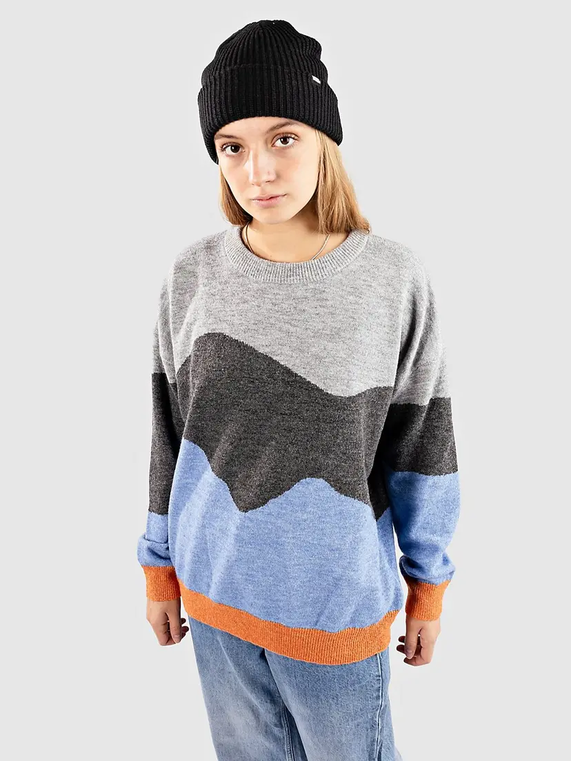 Passenger Passenger Scenic 'Light' Knitted Jumper Strikket genser blå
