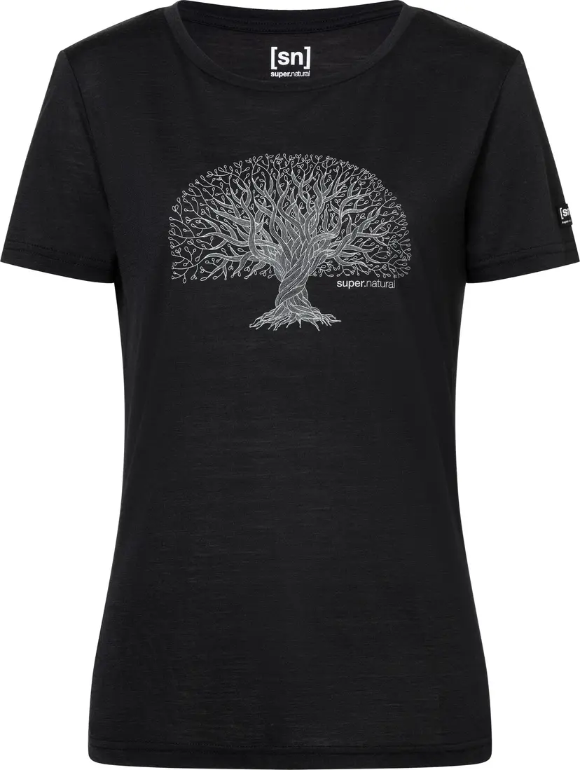 Super.Natural super.natural Women's Tree Of Knowledge Tee Jet Black/feather Grey