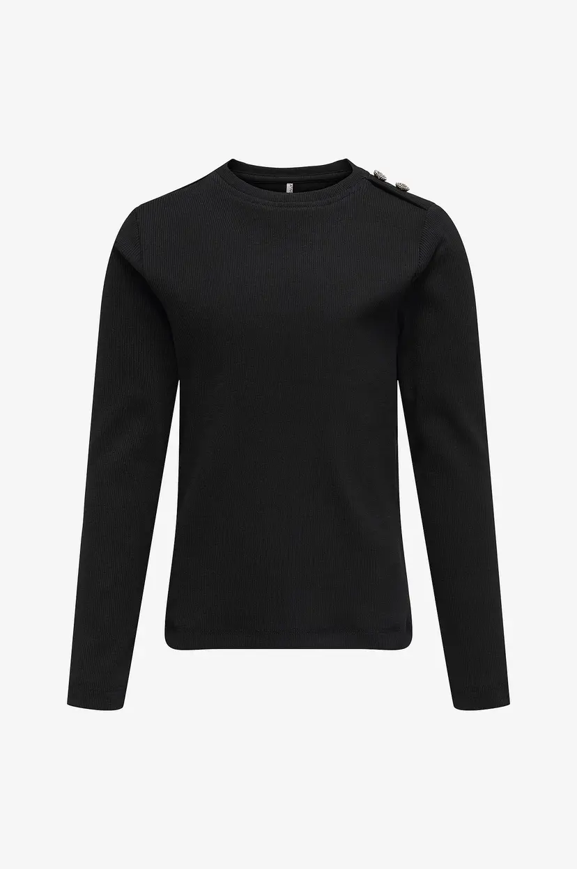 Kids Only Topp kogCheckie Life L/S Top Box Jrs - Svart