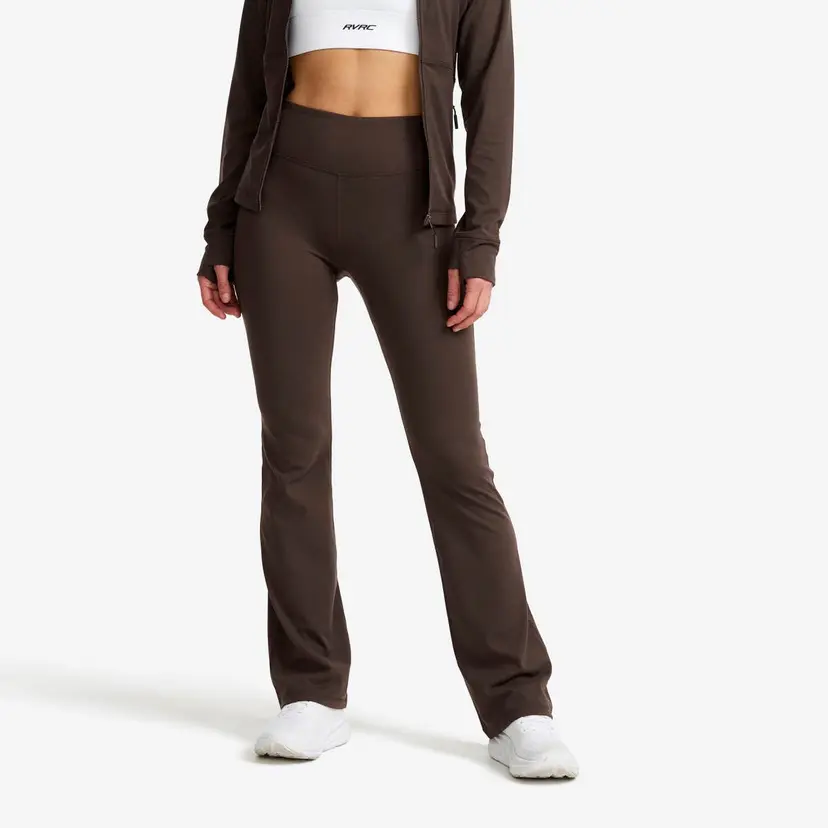 RevolutionRace Paragon Soft Flare Leggings Dame Seal Brown
