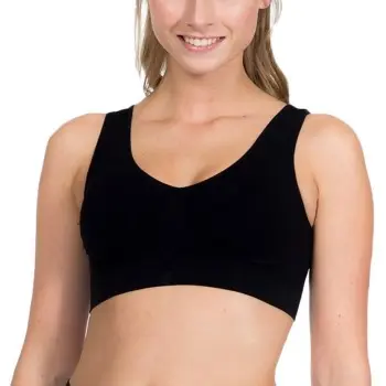 Magic Magic BH Comfort Bra Svart nylon Large Dame