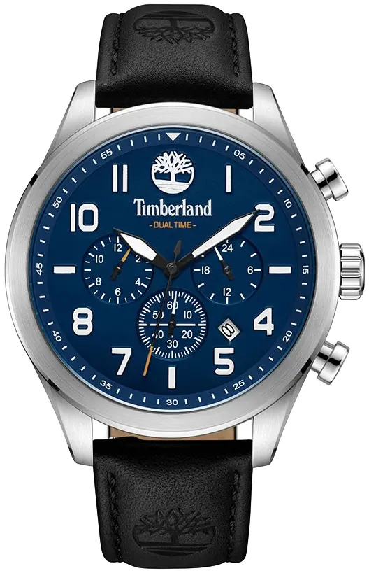 Timberland Timberland Herreklokke TDWGF0009702 Ashmont Blå/Lær Ø46 mm
